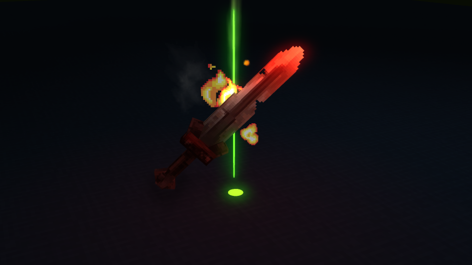 Final Flame Sword weapon in-game